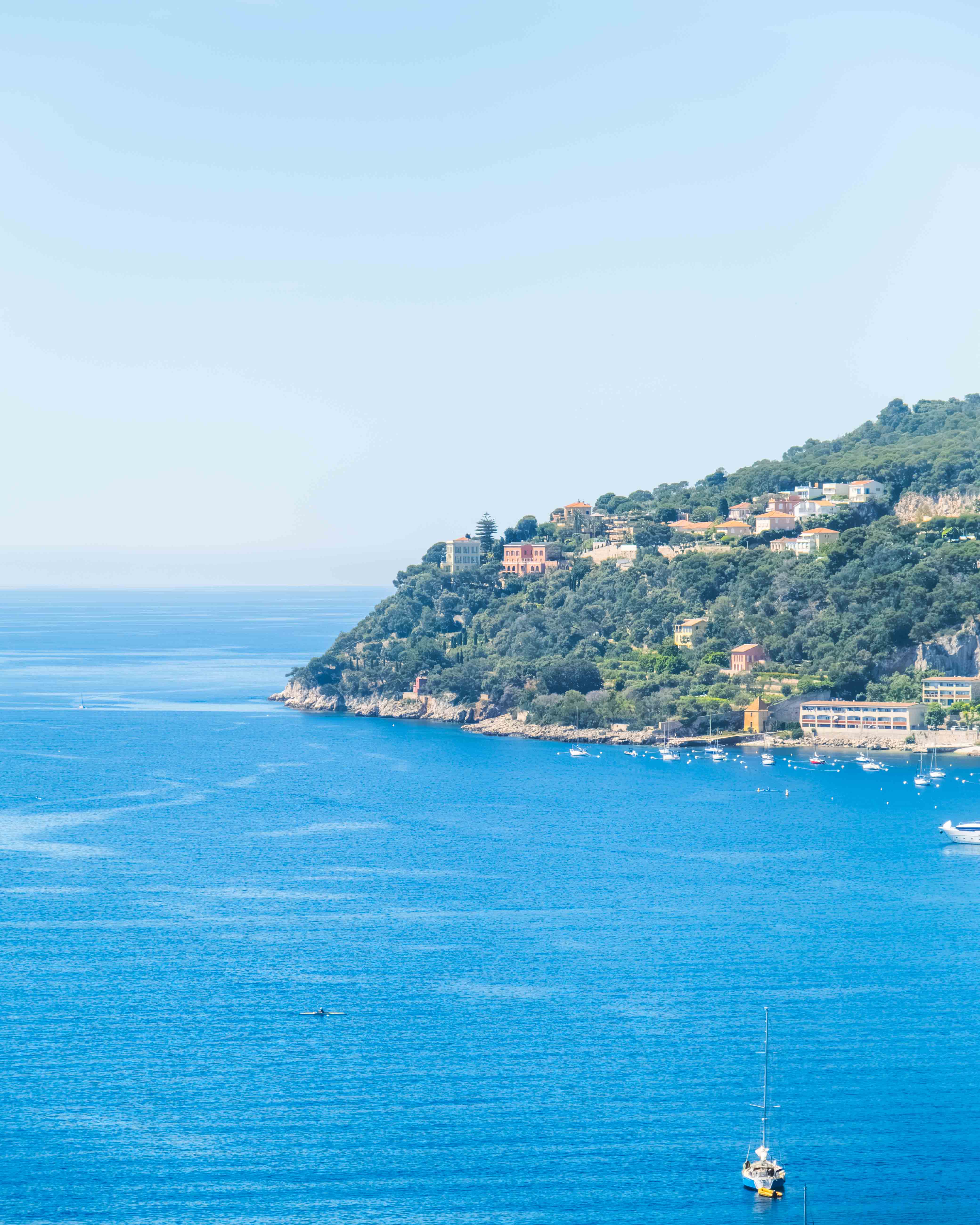 Panorama mer et villas sur Cap-Ferrat